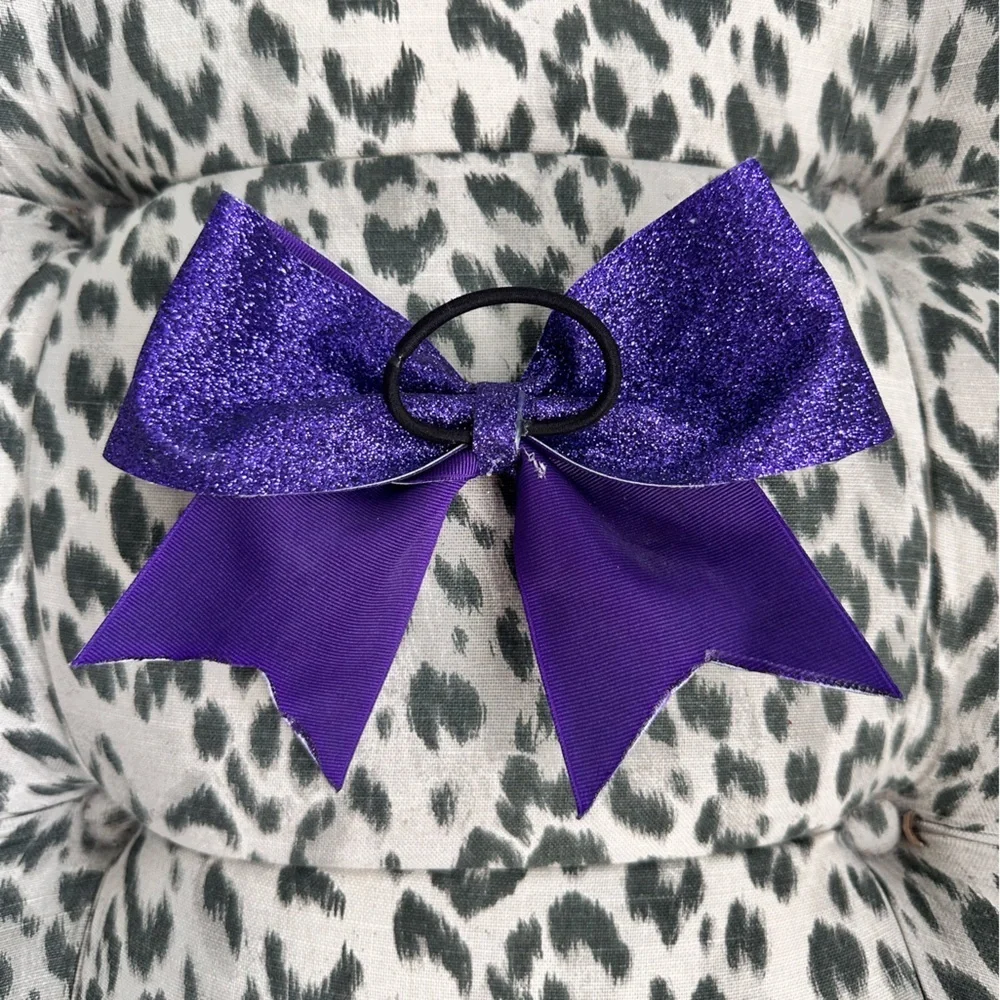 Purple iBackspot Cheerleading Bow